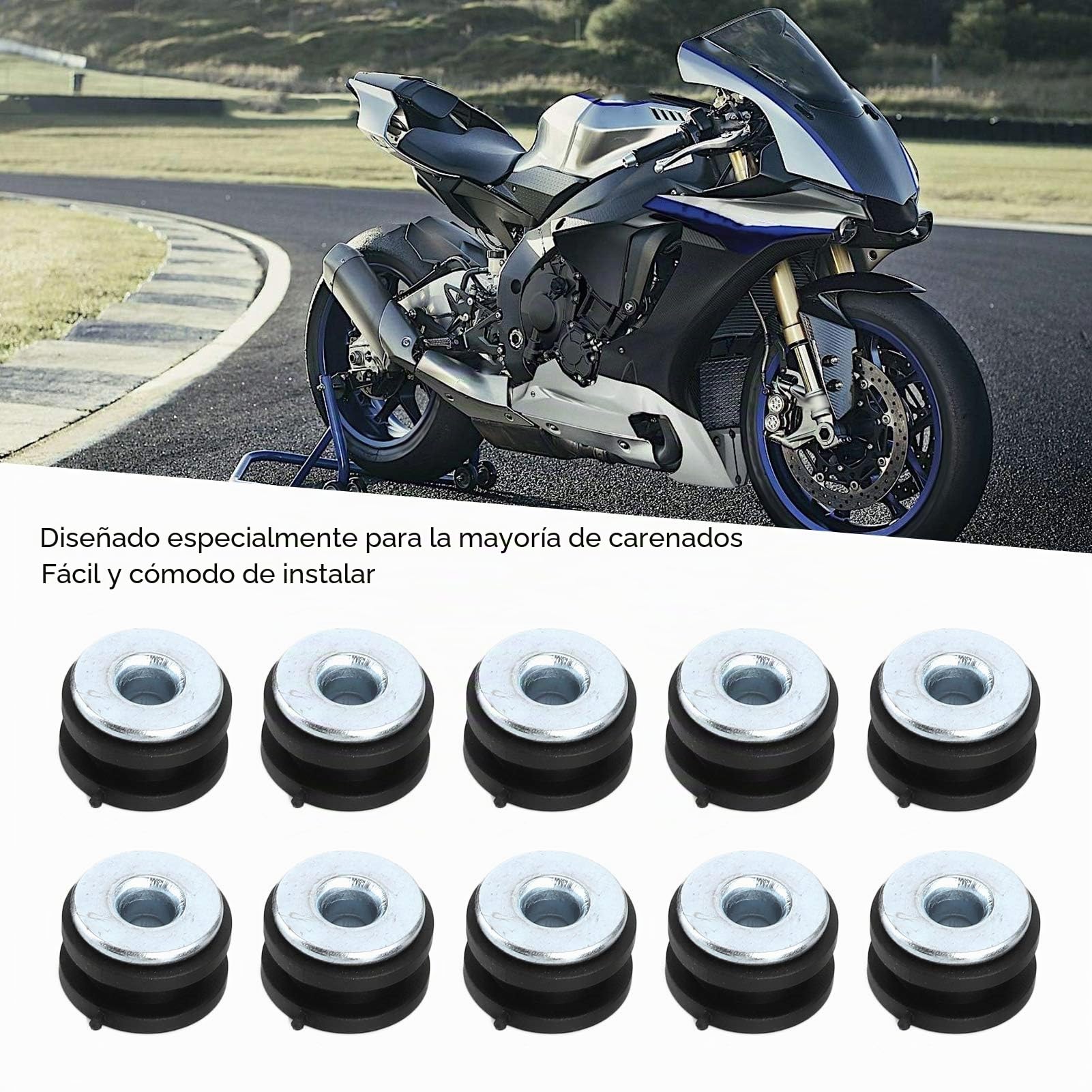 Kit de fijación para parabrisas de motocicleta, tuercas de fijación de parabrisas, boquillas de goma para revestimiento