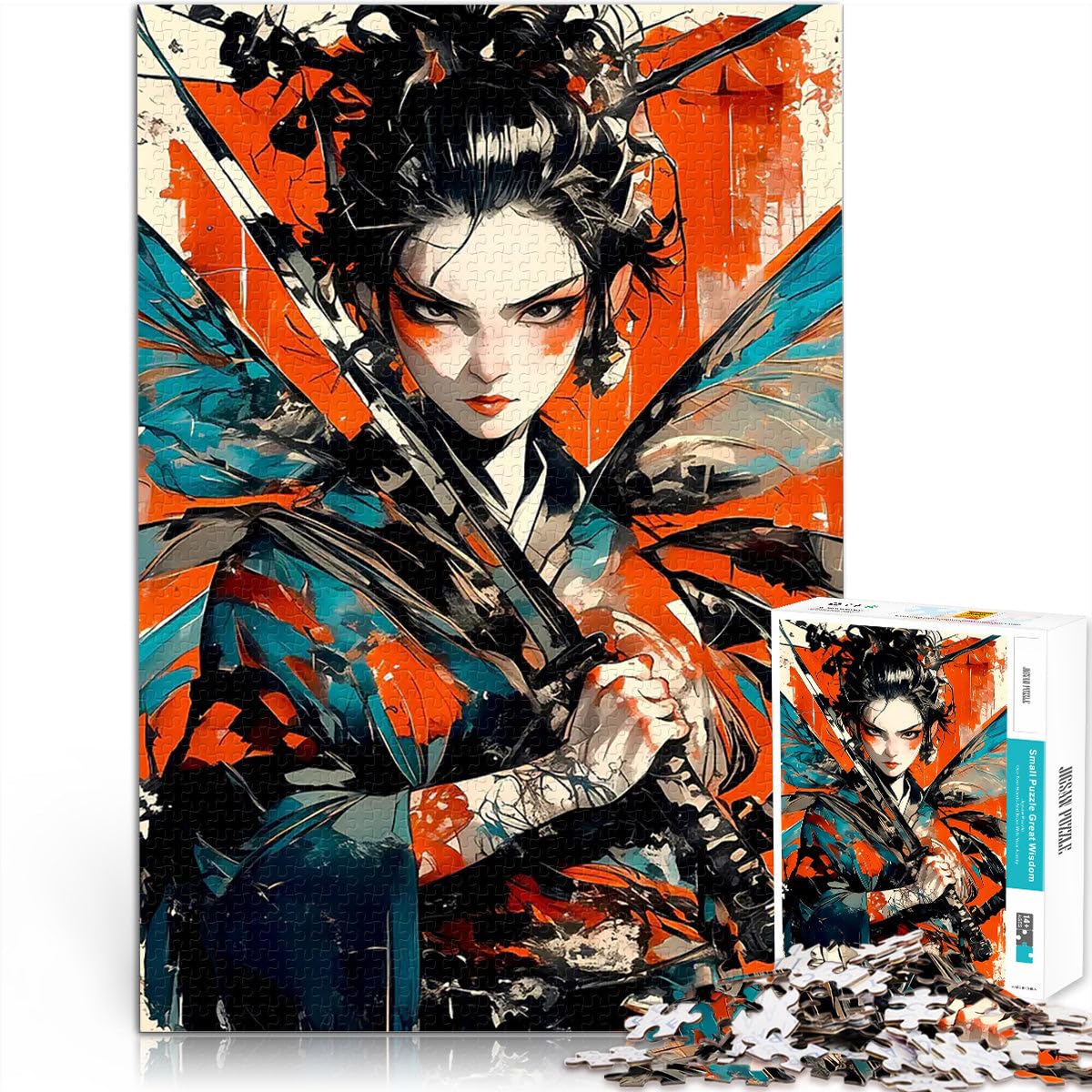 teenagers 2000 Piece Jigsaw Puzzle Samurai Fly Lernspielzeug für die ganze Familie Geburtstagsgeschenk, Geschenke70x100cm — image 1