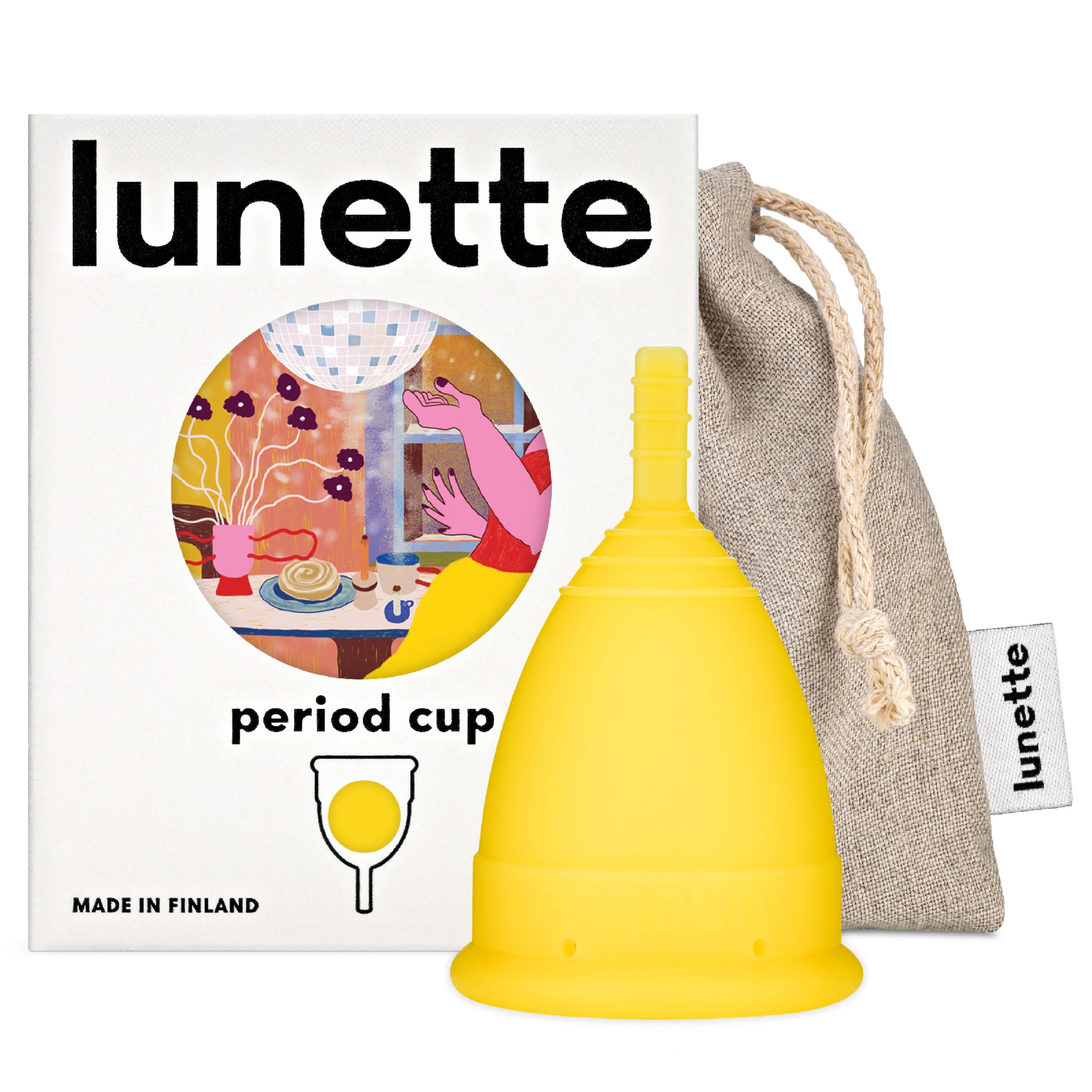 Lunette Menstrual Cup - Reusable Period Cup – Medical-Grade Silicone