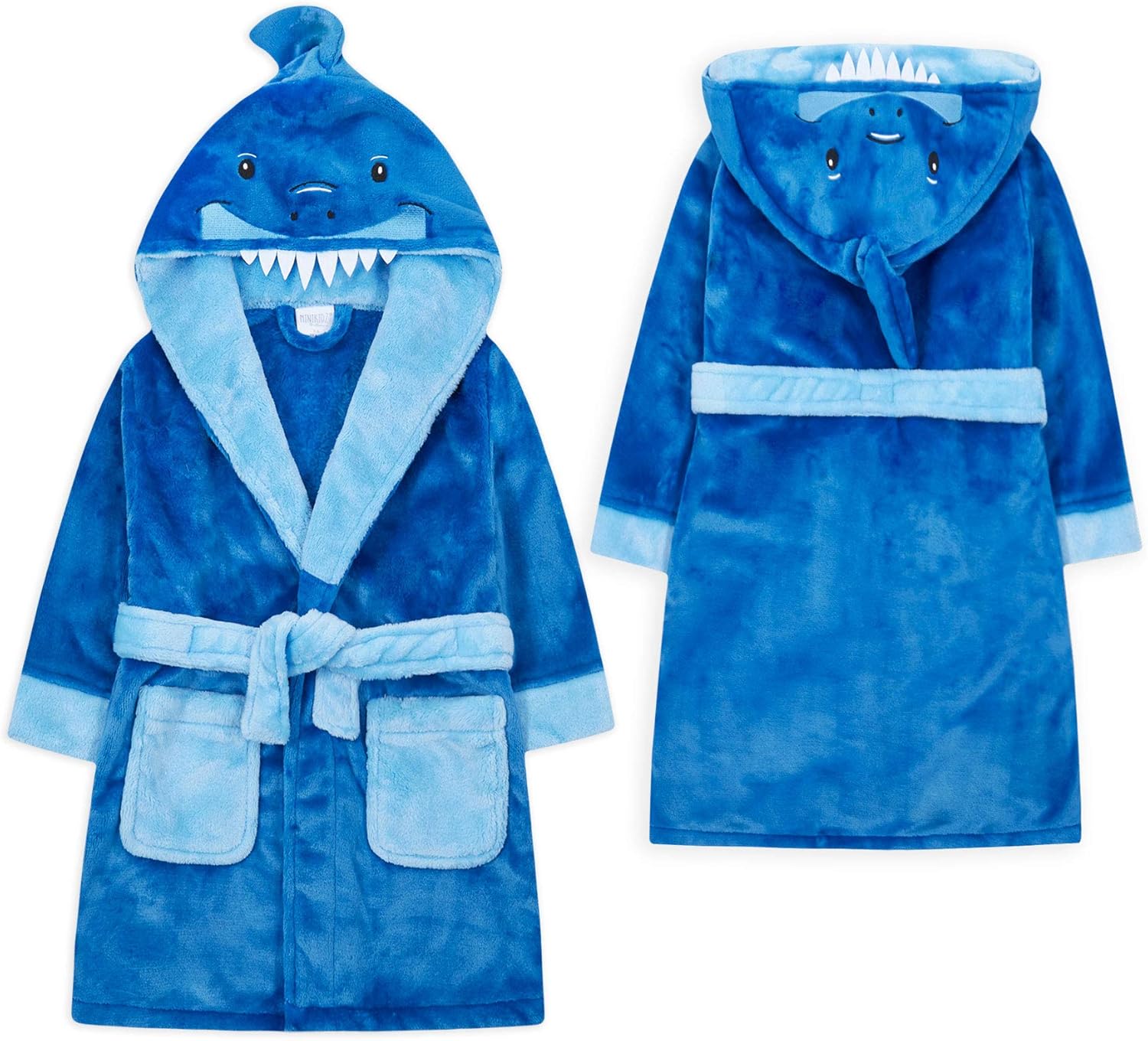 Boys shark dressing gown Clearance