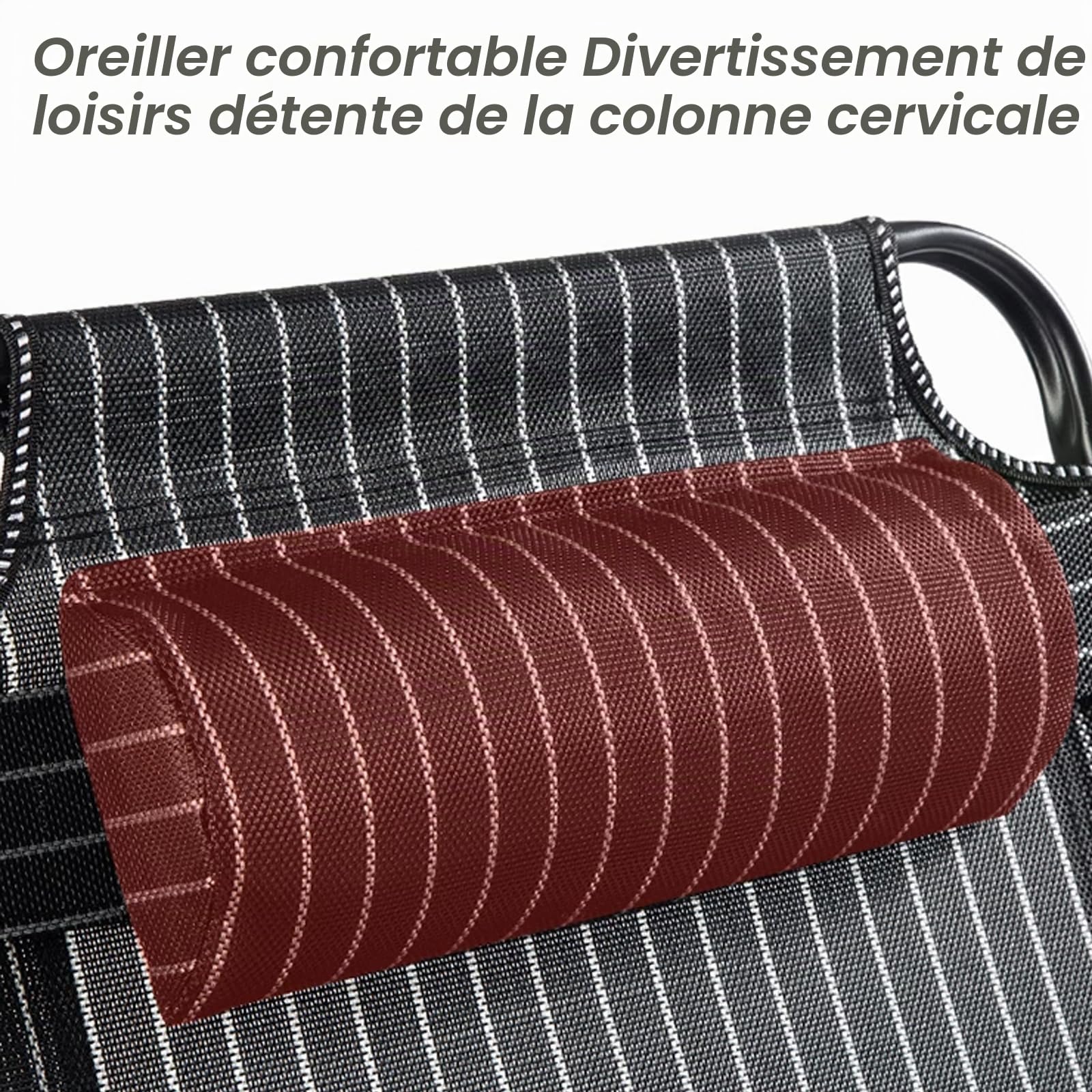 Aisny Coussin de Dossier de Lit, de Lecture Compensé Portable - Tapis de Plage Pliable Réglable Multi-Angles pour Lire, se Reposer, Récupérer - Chaise Longue