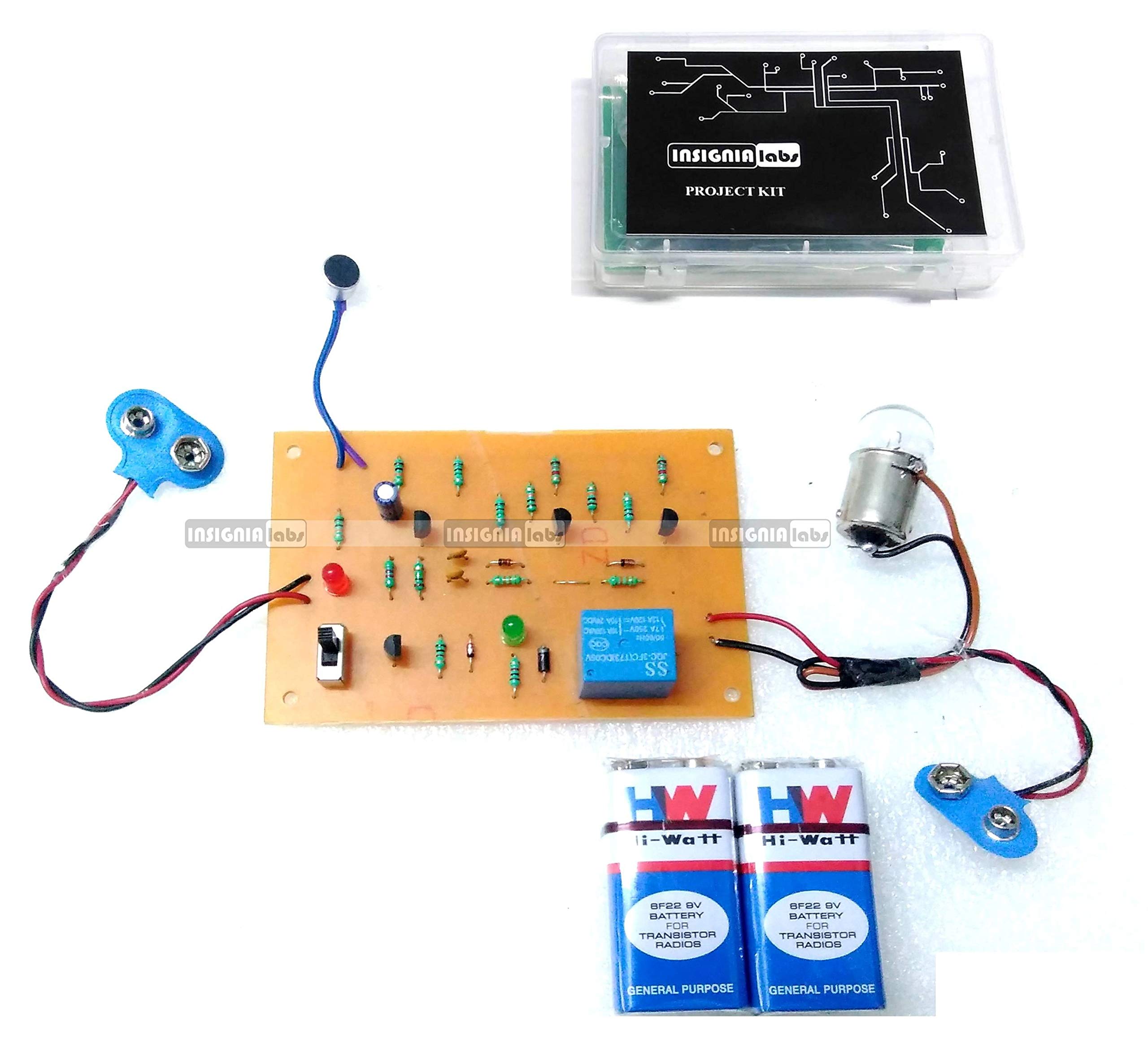 Insignia Labs - Clap Switch Based Light/Bulb Control Kit Project (Brown Pcb) - Electronic School College Project - 14+ Years (B07X9GJFS2) Amazon Price History, Amazon Price Tracker