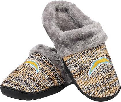 FOCO Womens NFL Team Logo Peak Slide Slippers
