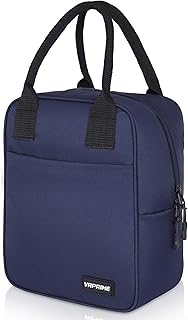 Lunch Bag Office Tiffin Bags for Men Women | Insulated Hot Cold Travel Lunch Bag | for Lunch Tiffin Box & Bottle | for Office & School (Navy Blue)