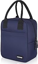VR PRIME Lunch Bag Office Tiffin Bags for Men Women | Insulated Hot Cold Travel Lunch Bag | for Lunch Tiffin Box & Bottle | for Office & School (Navy Blue)