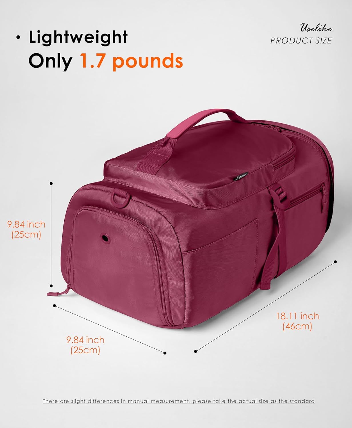 Gym Bag for Women with Shoe Compartment and Wet Pocket Convertible Gym Backpack workout Duffel Bag Multiple Pockets 30L - Image 6