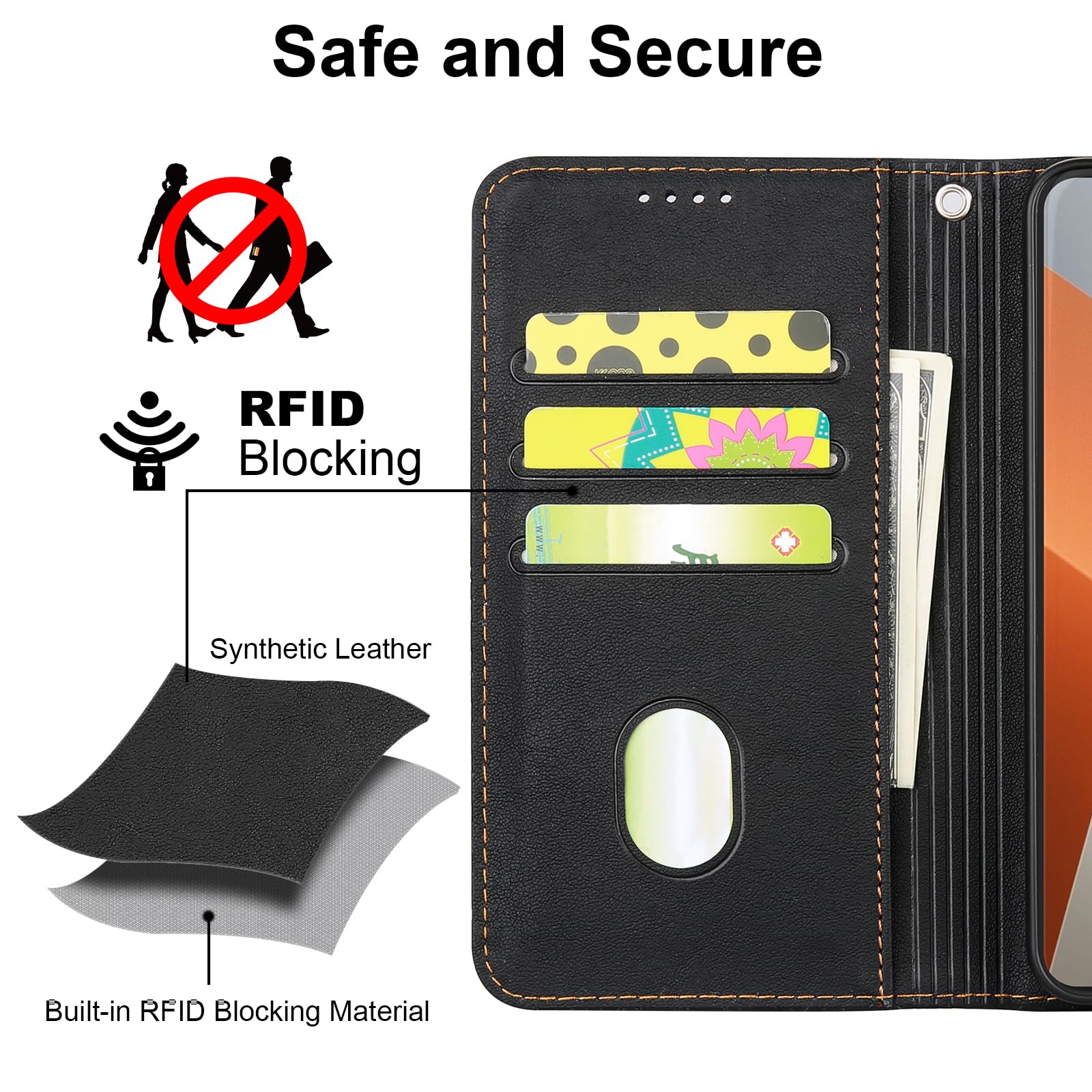 Poco X4 Pro 5g Funda Libro QIWEIQINGWH Para Xiaomi Poco M4 Pro 4G - Con Ranuras Tarjetas, Cierre Magnético, Función Soporte Funda Libro Magnética