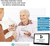 Vista 4 de Reloj Digital Extra Grande de 11.5 Pulgadas con 19 Alarmas, Hora Hablada Fuerte, 20 Recordatorios Personalizados, Horario de Verano Automático