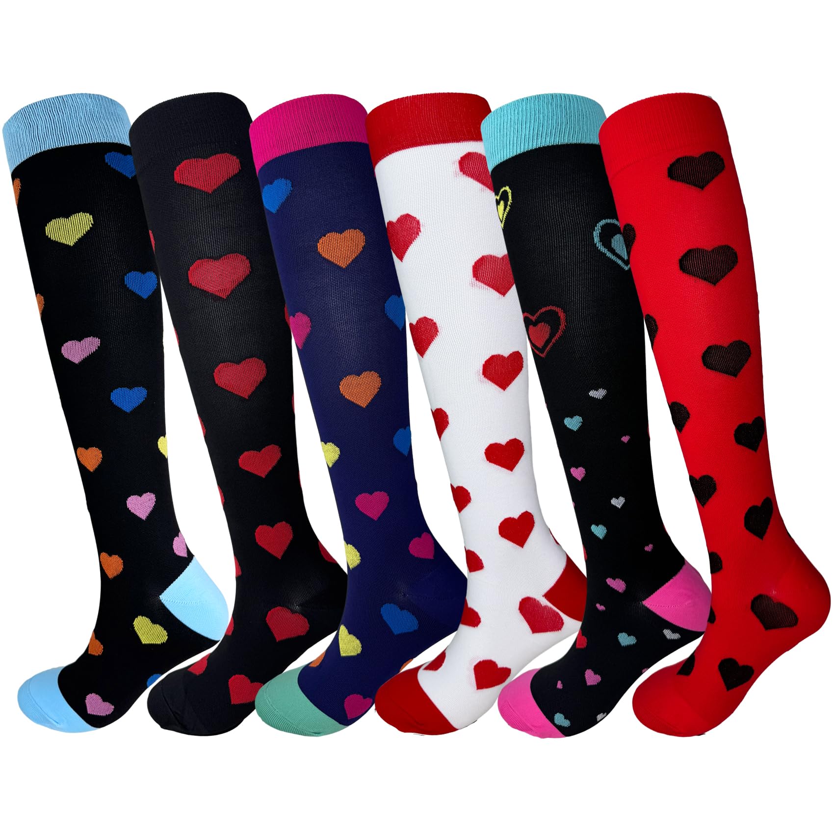 Lot de 6 paires de chaussettes de sport larges pour femme, respirantes et confortables pour infirmière, athlétisme, course à pied, voyage