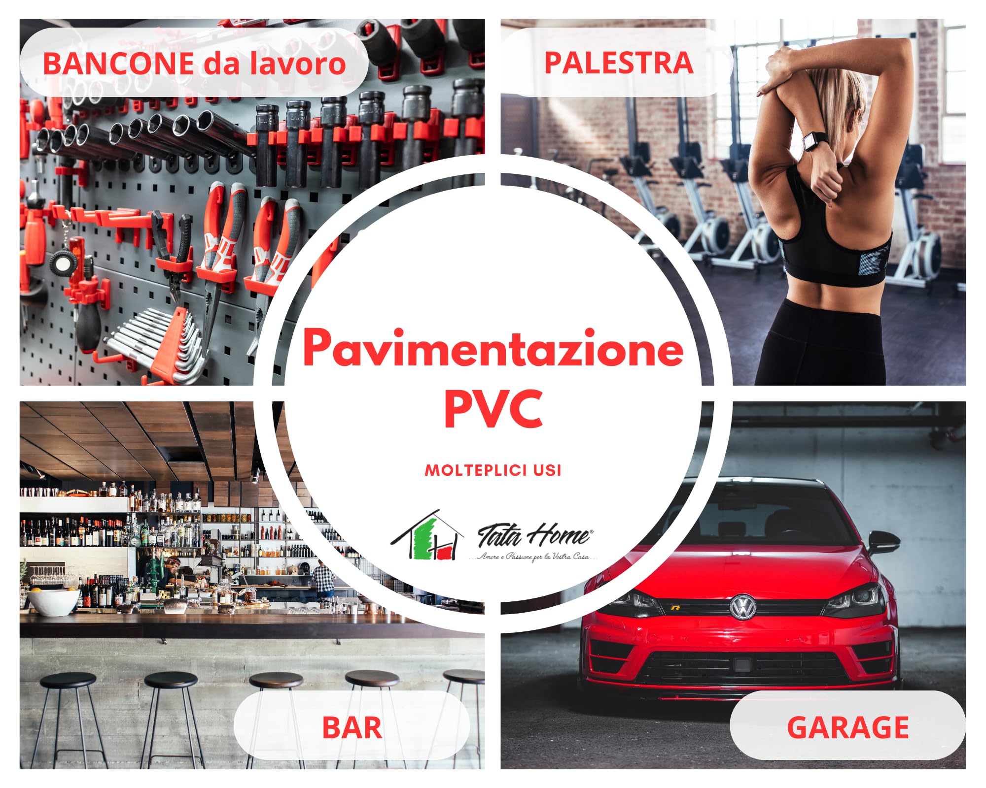 Passatoia Zerbino Tappeto Rivestimento Pavimenti in PVC Antiscivolo Flessibile e Resistente Disegno Bollato Larghezza 100 cm Lunghezza 10 m Colore Nero
