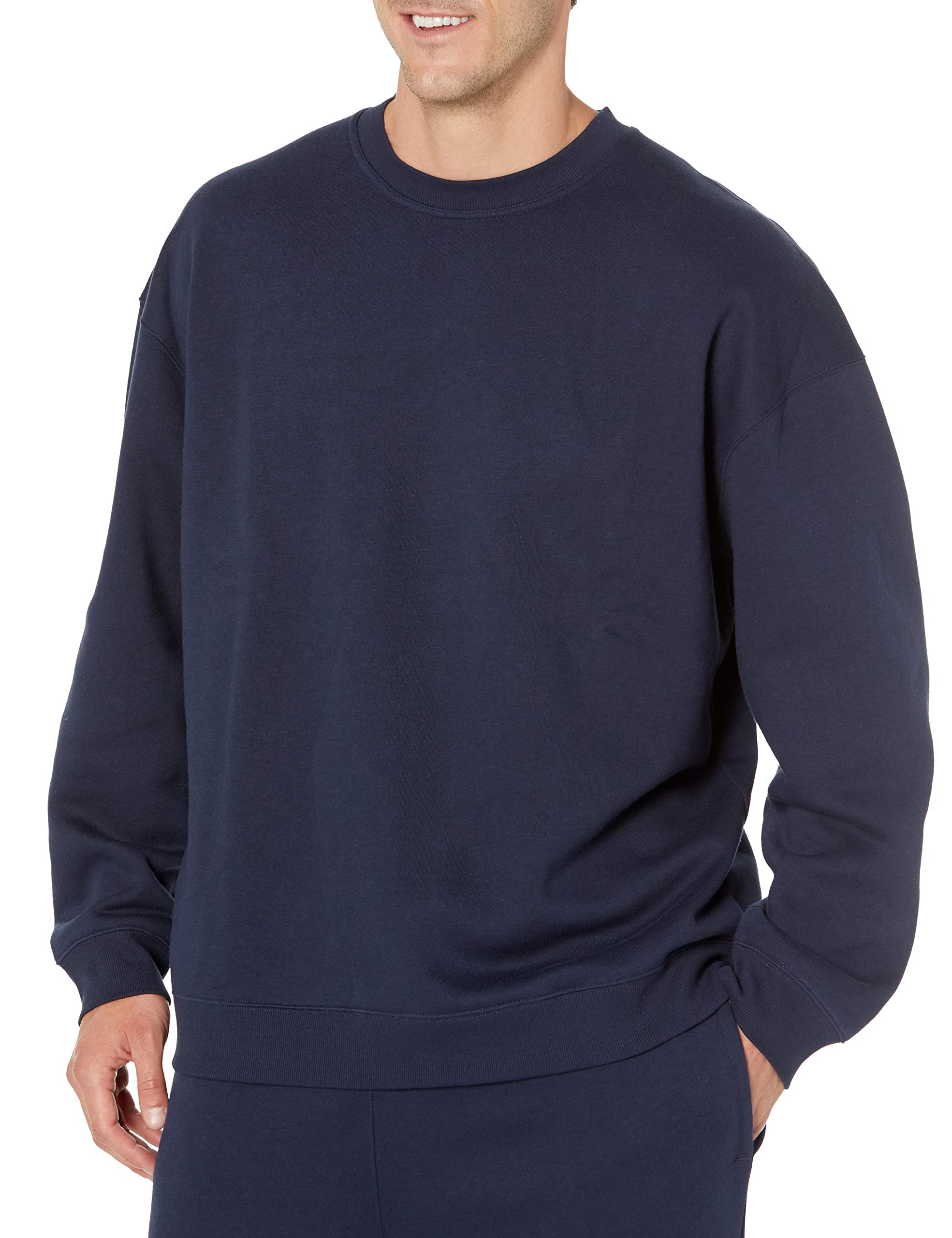 Amazon Essentials Homme Sweat-Shirt Oversize à Col Rond (Grandes Tailles Disponibles)