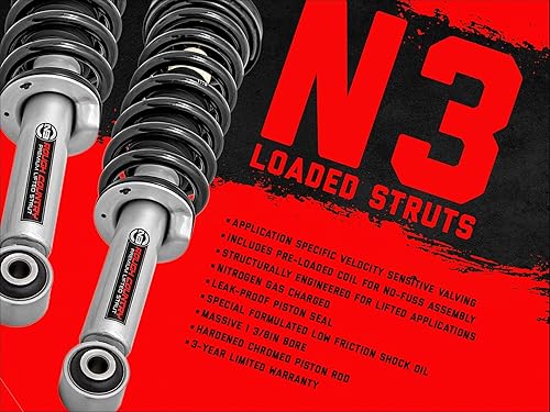 Miniatura 2 de Rough Country Puntales elevados N3 cargados de 3 pulgadas para Ford F-150 4WD - 501059 2014-2024