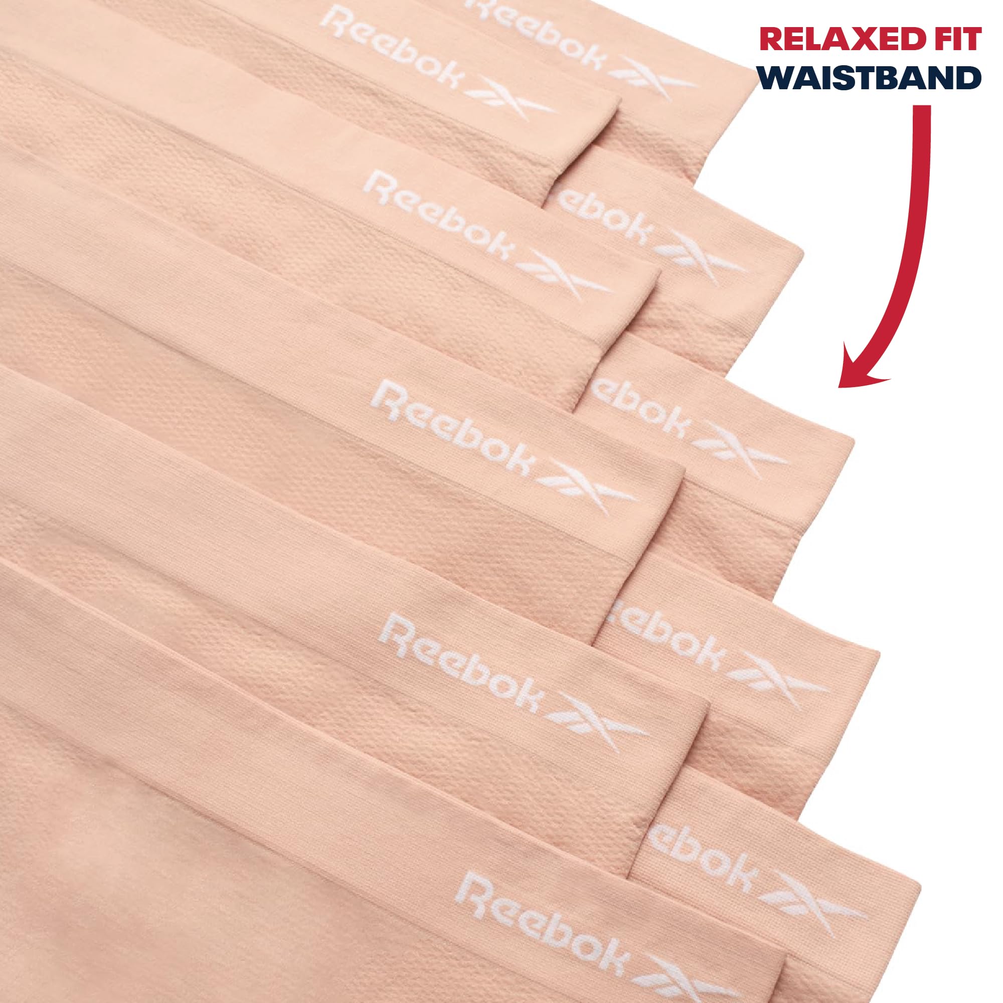 Reebok Ropa interior para mujer - Calzoncillos hipster sin costuras (paquete de 10)