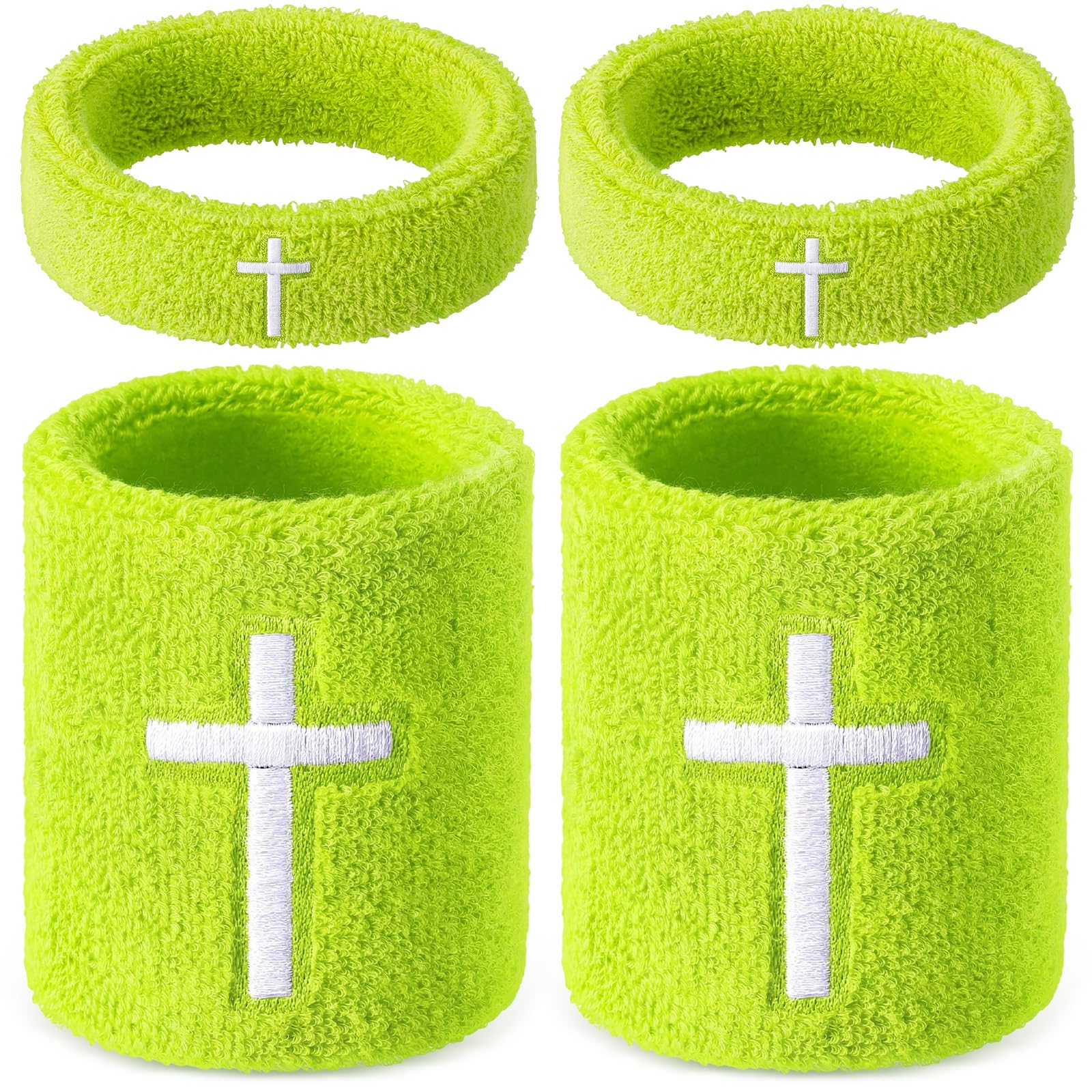 Soulchen Cross Bicep &amp; Wrist Bands Absorbent Sweatband Set