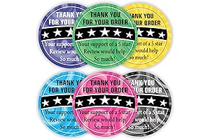 5 Star Review Delivery Driver Stickers