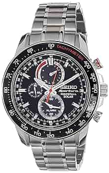 SEIKO Solar Chronograph 腕時計 NEW Seiko Men's Solar Chronograph Silver Stainless Steel
