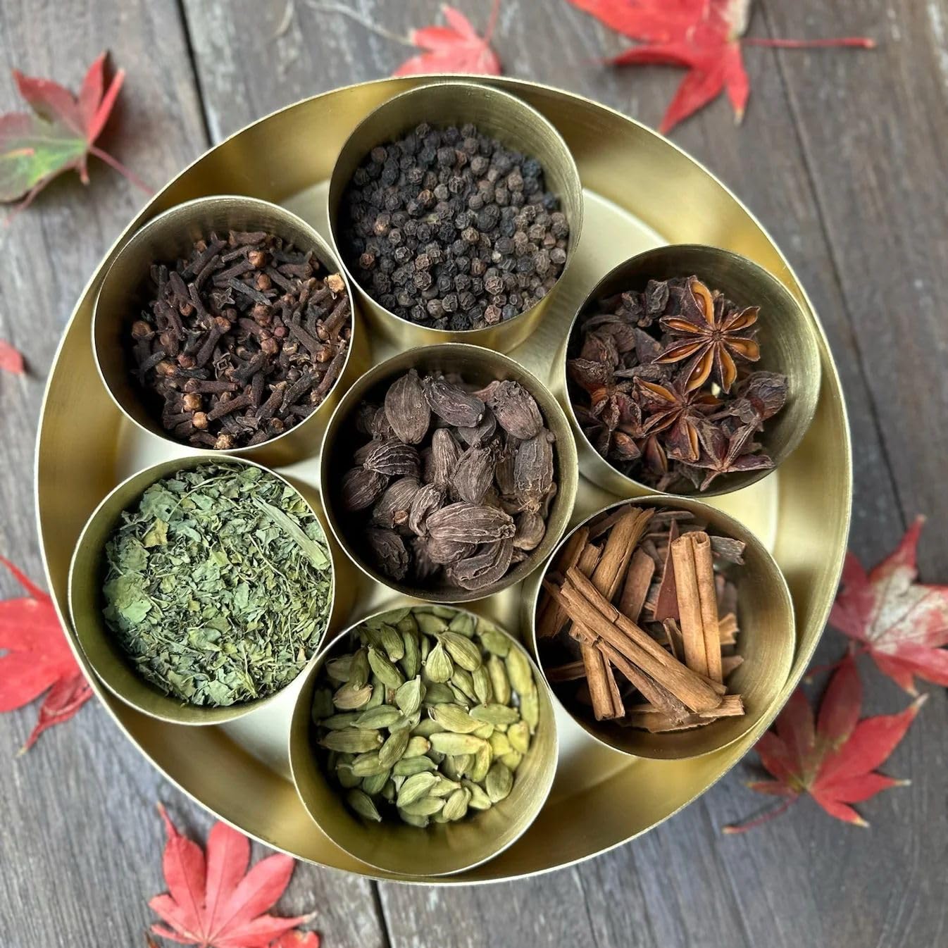 Buy Kartivo Mammon Pure Brass masala Box For Kitchen | Masala Dani Buy Kartivo Mammon Pure Brass masala Box For Kitchen | Masala Dani