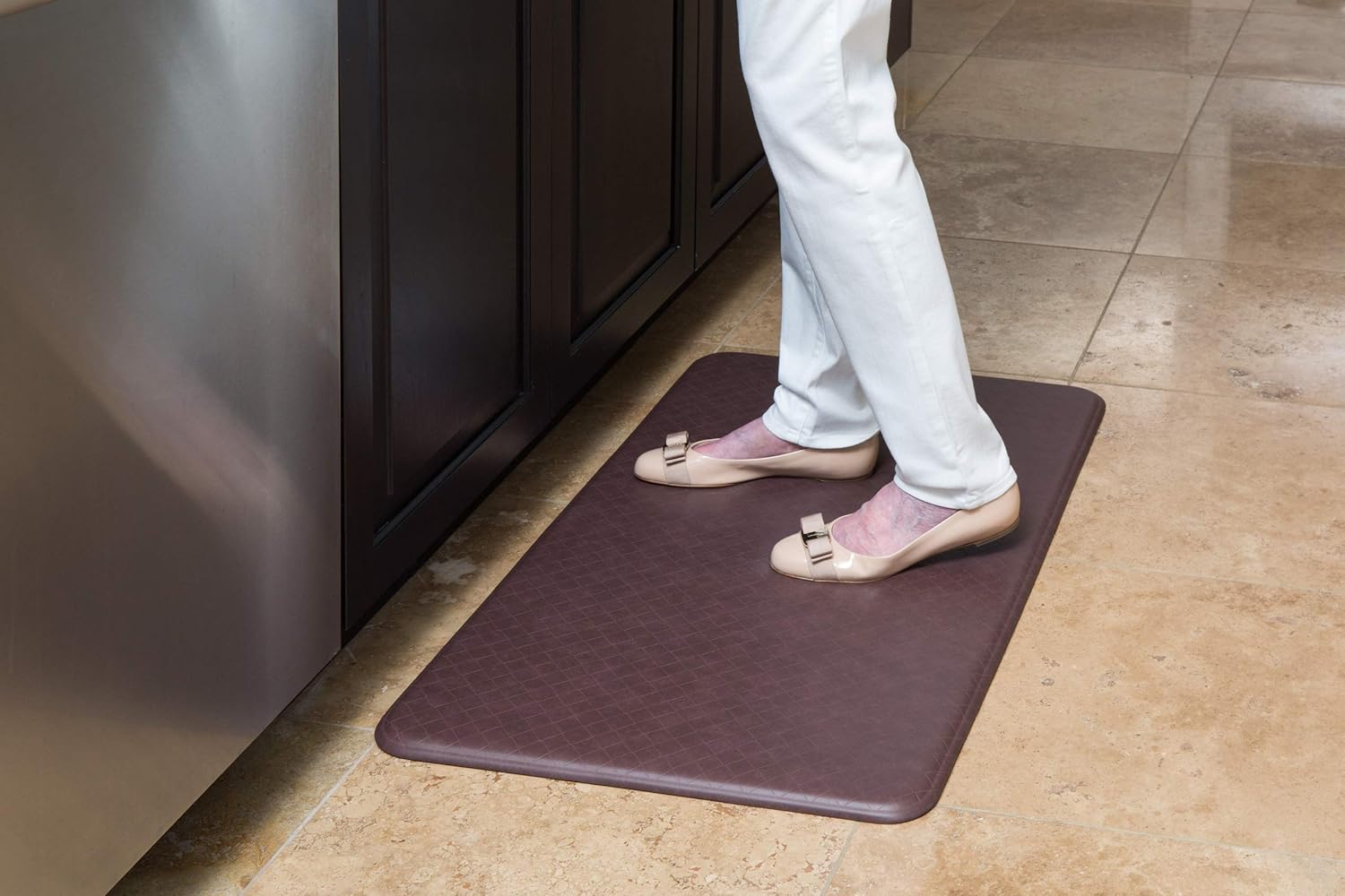 Imprint Cumulus9 Kitchen Mat Nantucket Series 20 in. x 36 in. x 5/8 in. Cinnamon