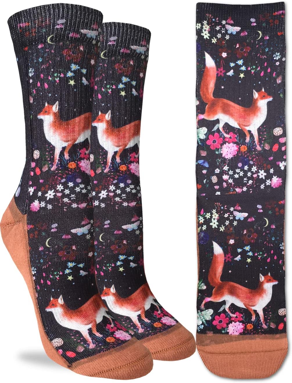 Cows in a Field Cotton Crew Socks by Good Luck Sock - Image 3