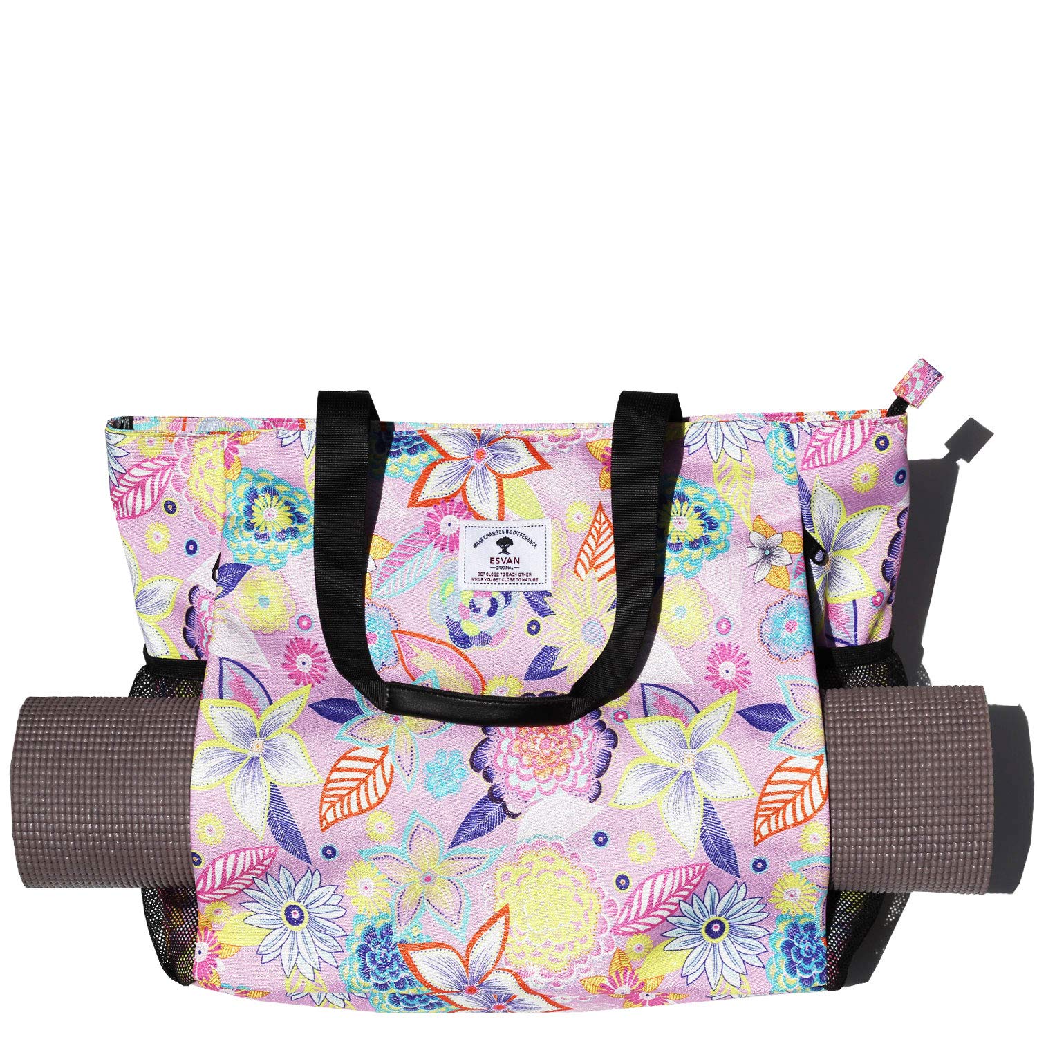 Yoga Mat Bag Yoga Tote Carrier Shoulder Bag Carryall Tote for Office,Yoga,Pilates,Travel,Beach and Gym