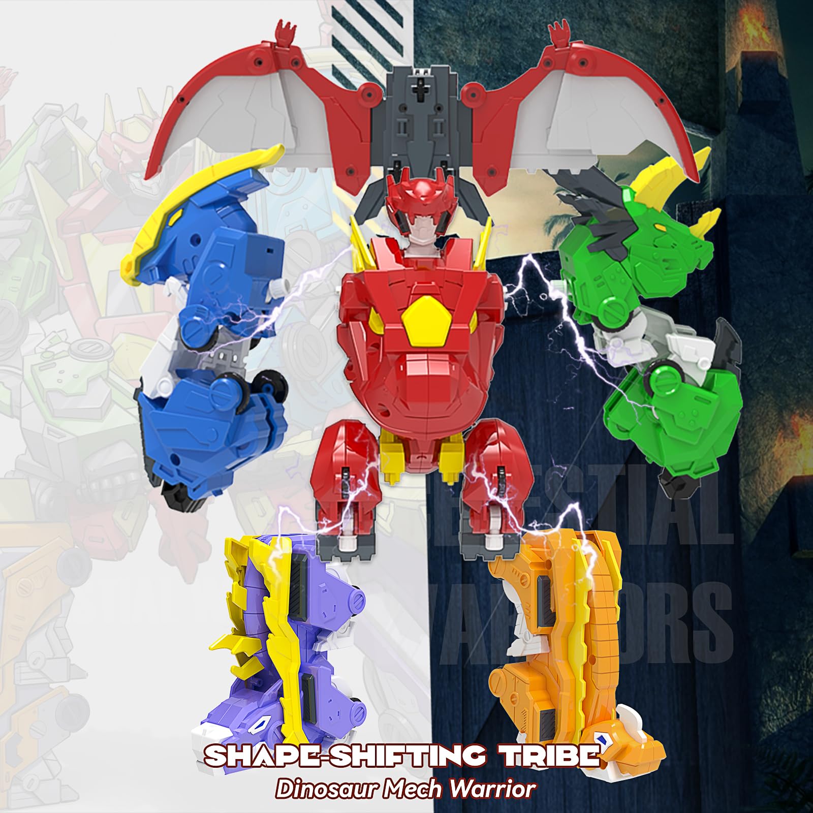 きょうりゅう Amazon.co.jp: CSDCSD 恐竜変身おもちゃ 6イン1 大きなロボット
