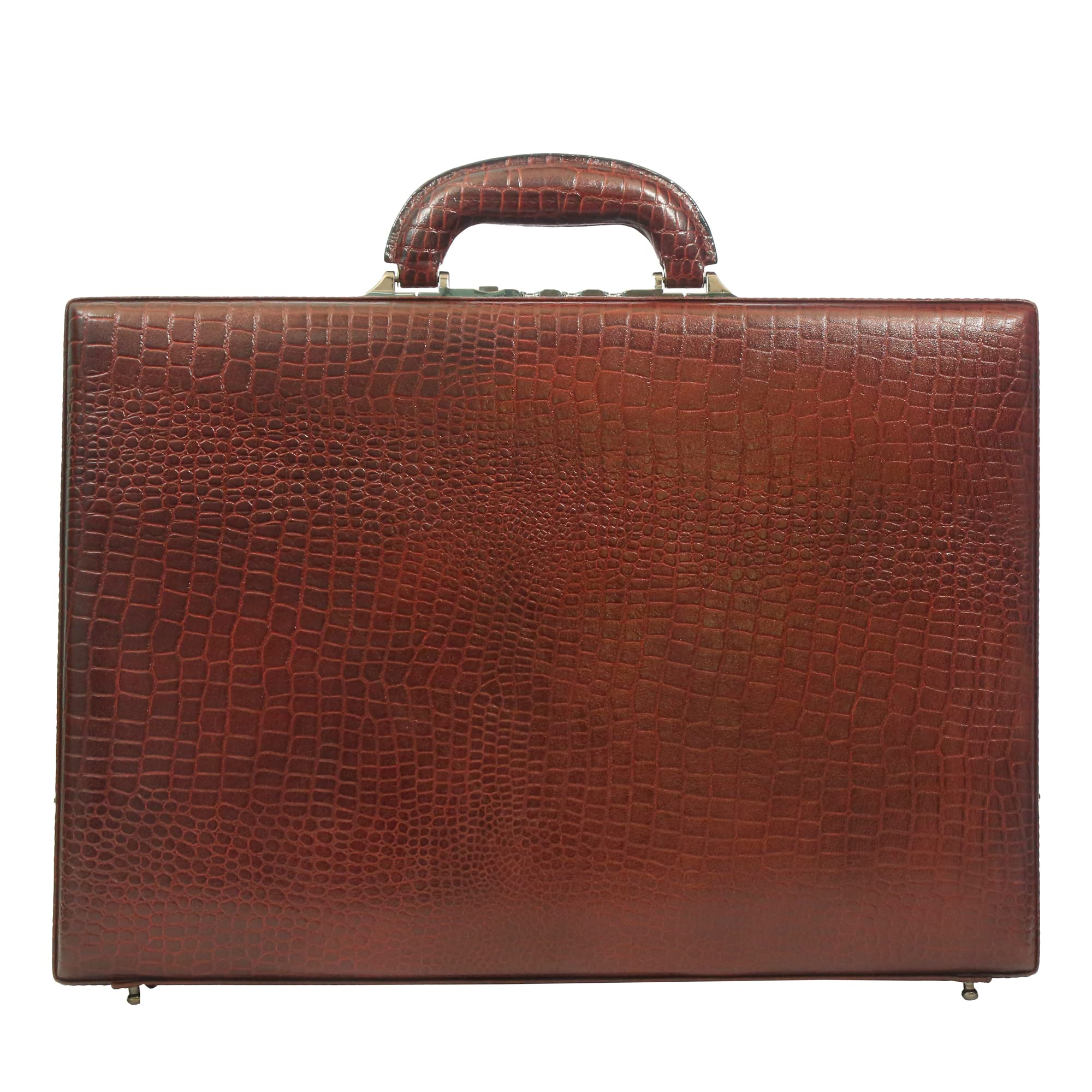 Gimpex Lether Briefcase Brown/Office/Mens/VIP/Luggage Bag (18 inches) Italy Lock.-picture-52