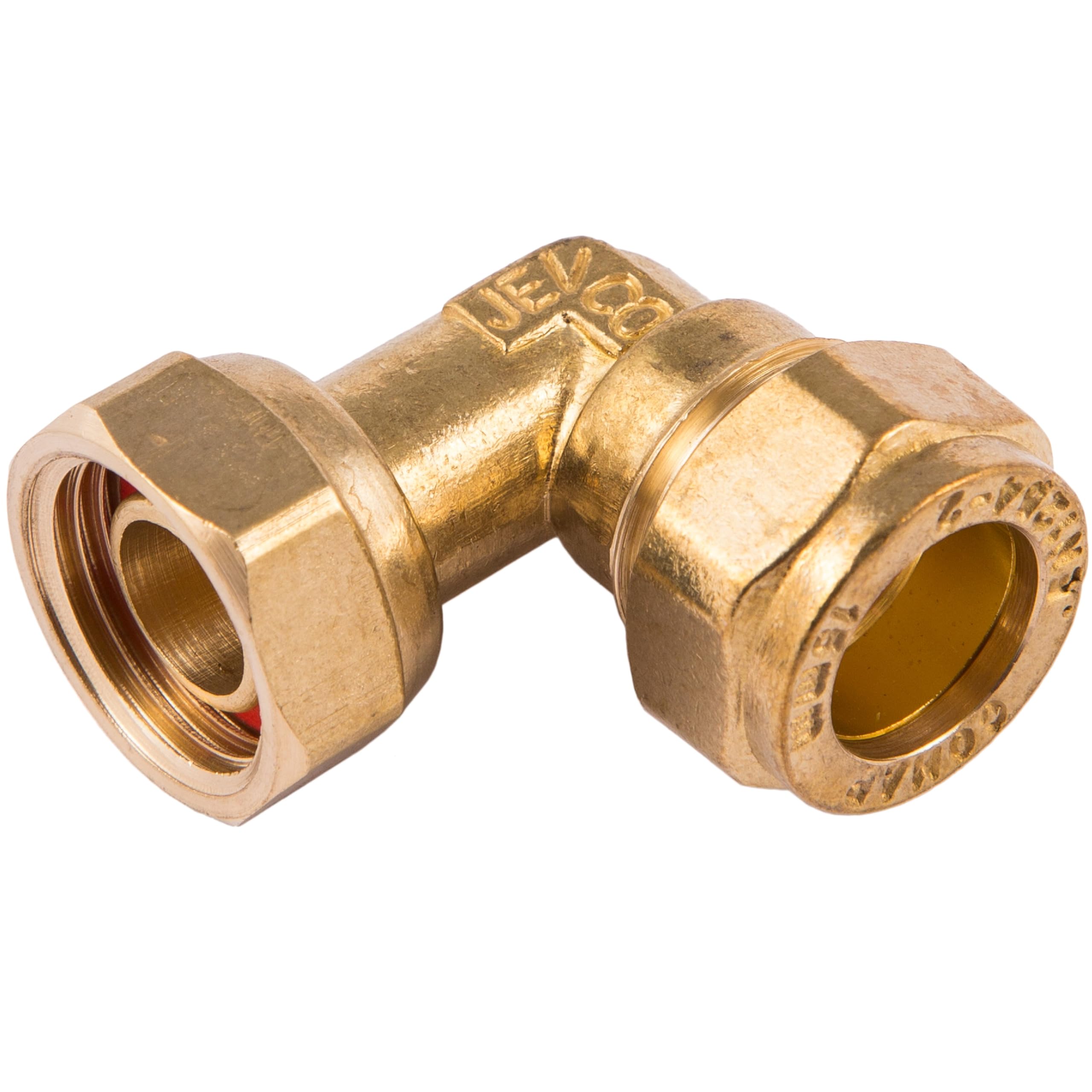 2X Westco 15mm x 1/2" Brass Bent Tap Connector J611 (DZR) – Compression C x FI 90° Plumbing Fitting
