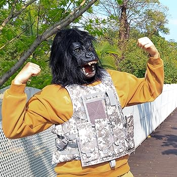 Gorigorikunさま Amazon.com: SANZHIGUO Gorilla Mask Novelty Latex Monkey Head