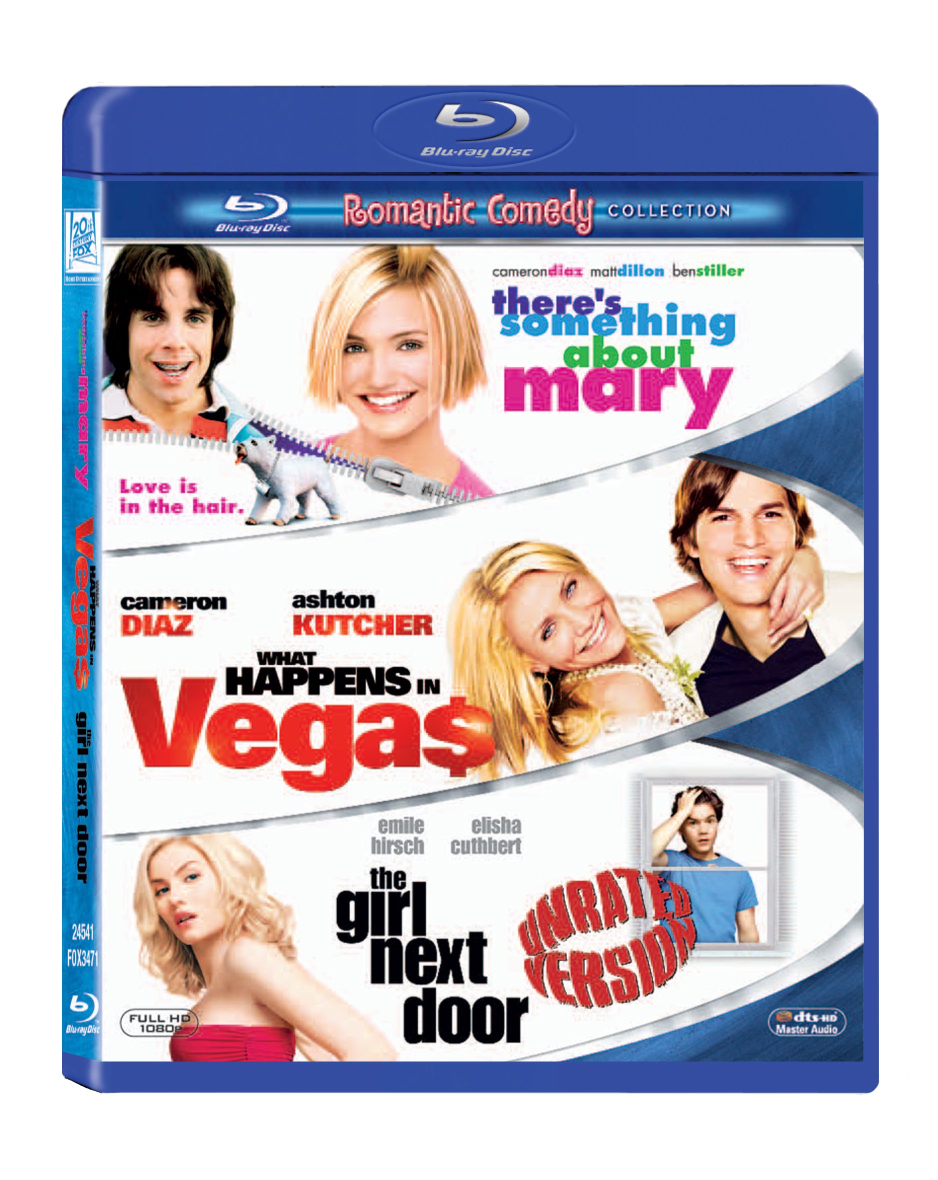 Romantic Comedy Collection - 3 Movies: There's Something About Marry + What Happens in Vegas + The Girl Next Door: Unrated Version