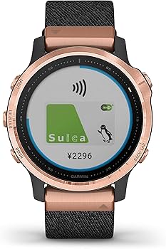 Amazon | ガーミン fenix 6S Sapphire Black Rose Gold Nylon band 小 Amazon | ガーミン fenix 6S Sapphire Black Rose Gold Nylon band 小