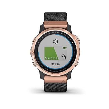 Amazon | ガーミン fenix 6S Sapphire Black Rose Gold Nylon