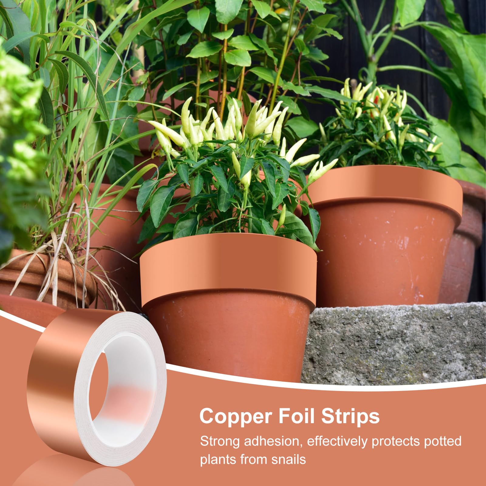 Cmf By Nothing Nastro Di Rame Autoadesivo 20m - Per Barriere Anti-lumache, Schermatura EMI, Progetti Fai Da Te E Riparazioni Betoniera Polieri