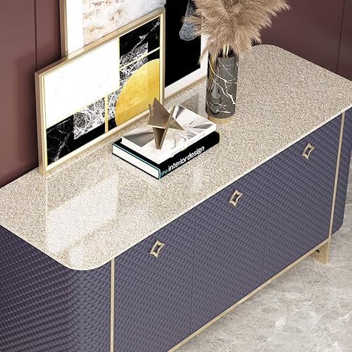 Miniatura 7 de Livelynine Papel adhesivo de granito de 15.8 x 394 pulgadas, papel de contacto impermeable para encimeras, gabinetes de cocina, cubiertas de vinilo,