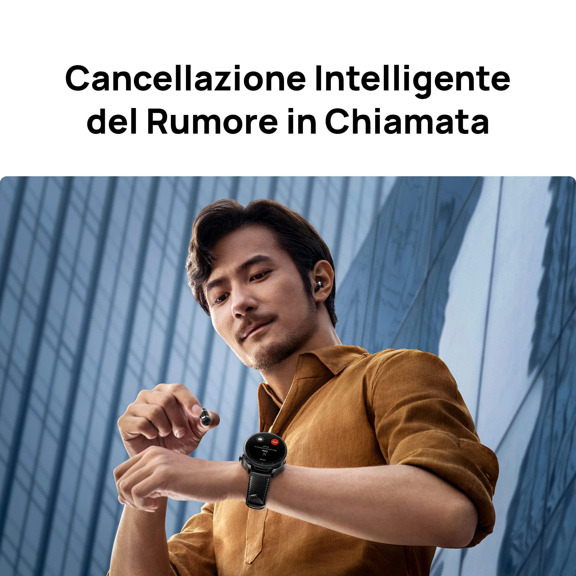 HUAWEI Watch Buds, Smartwatch e Auricolari 2 in 1, Controlli Touch Wide Area, Cancellazione del Rumore, Monitoraggio Professionale della Salute, Compatibile con Android e iOS, Versione Italiana, Nero