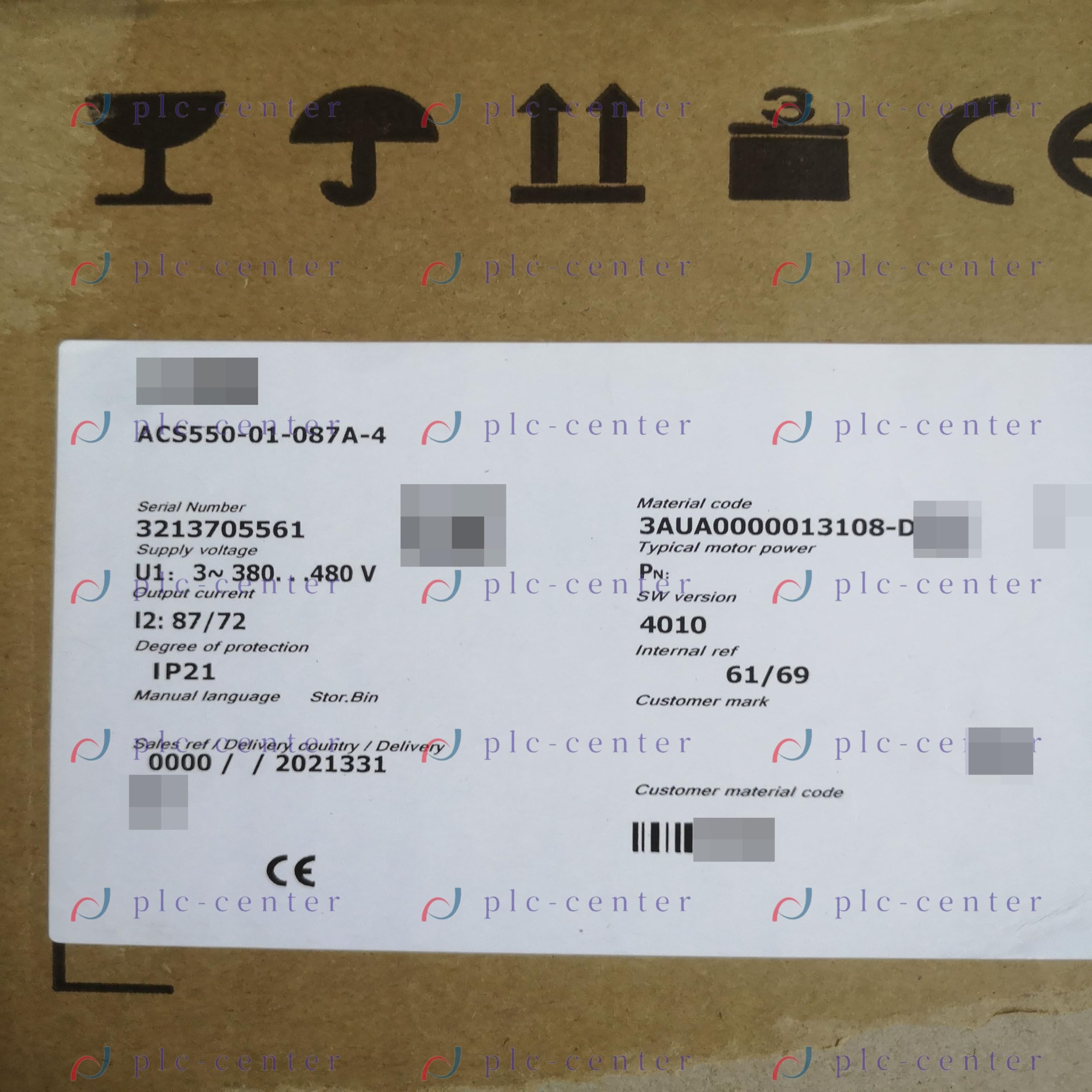 1PC New ACS550-01-087A-4 Frequency Converter ACS55001087A4