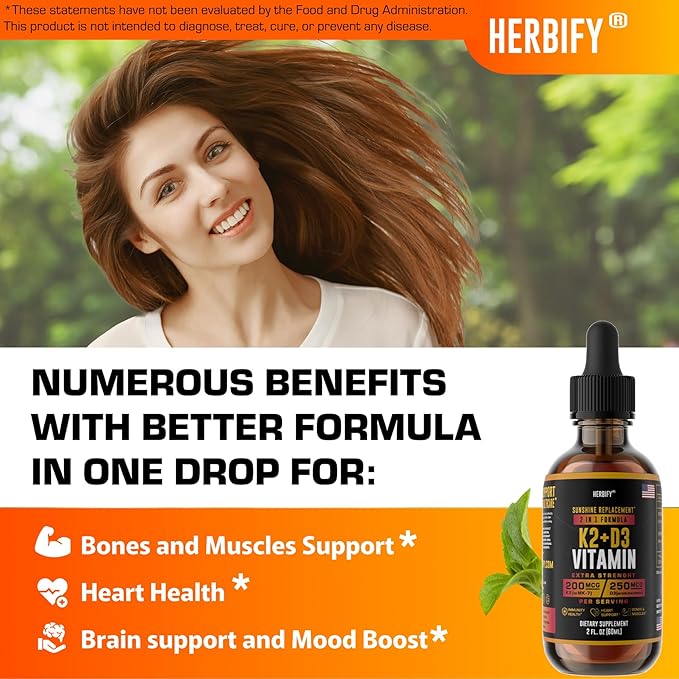 Herbify Bundle - Lions Mane Drops & K2 and D3 Drops miniatura 6