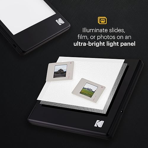 Miniatura 4 de KODAK Caja de luz LED de 12 x 8 pulgadas para negativos, diapositivas y películas, panel de tablero iluminado y almohadilla de luz LED para ver y