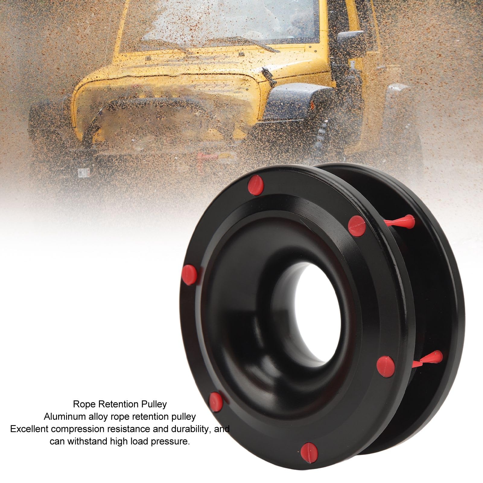 ATV Winch Snatch Recupero Anello 22000 Libbre Puleggia Di Conservazione Della Corda Pesante Con Materiale In Lega Di Alluminio