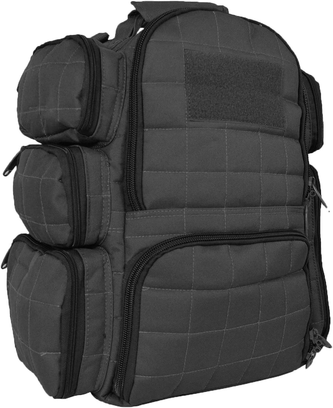 Explorer Tactical Heavy Duty Range Backpack With Adjustable Compartments R4 Black