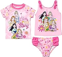 Vista 1 de Disney Conjunto de traje de baño de tankini de 3 piezas para niños y niñas
