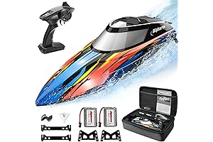 ALPHAREV RC Boat with Case - R308 20+ MPH Fast Remote Control...
