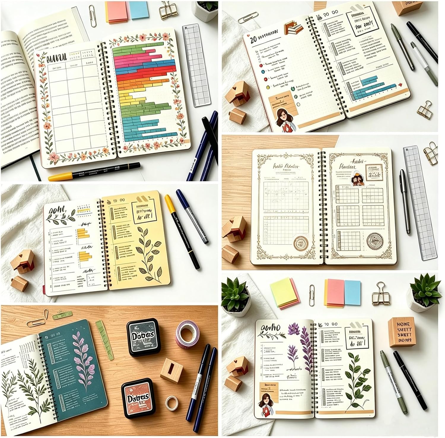 Bullet Dotted Journal Notebook, Hardcover Dot Grid Notebook, No Bleed Paper image 5