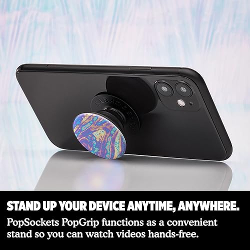 Miniatura 6 de PopSockets Agarre para teléfono con soporte expandible, Oil Slick