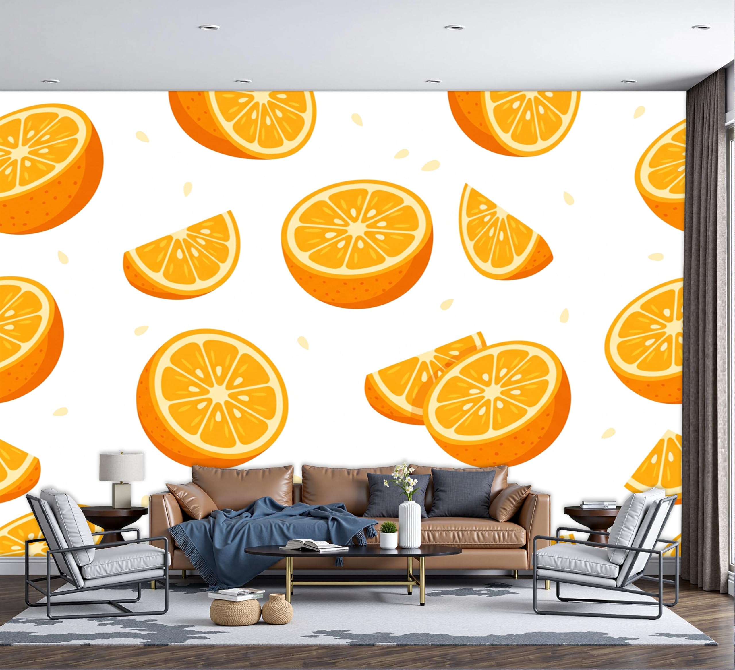 Fotomurales de frutas de verano papel pintado para una decoración alegre en el cuarto