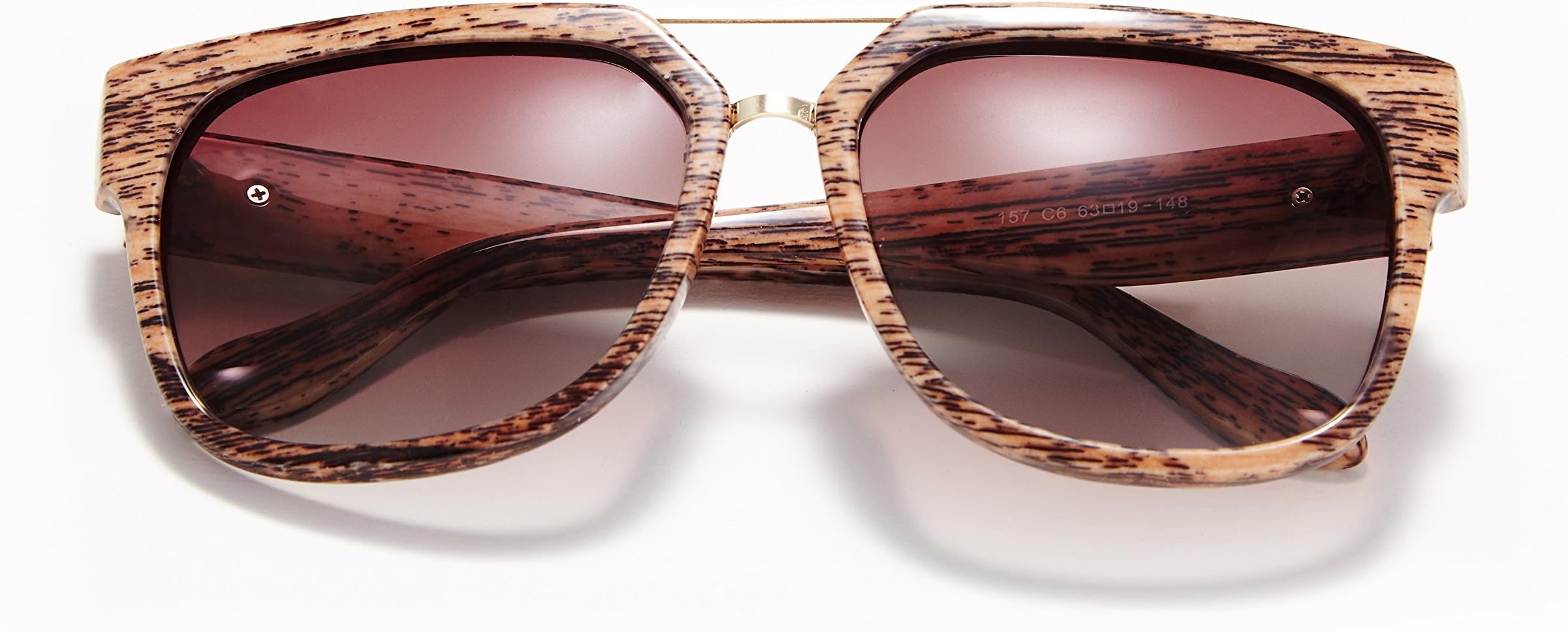 Sombosin UV Protection Metal Sunglasses for Women Polarized Wayfarer Sunglasses