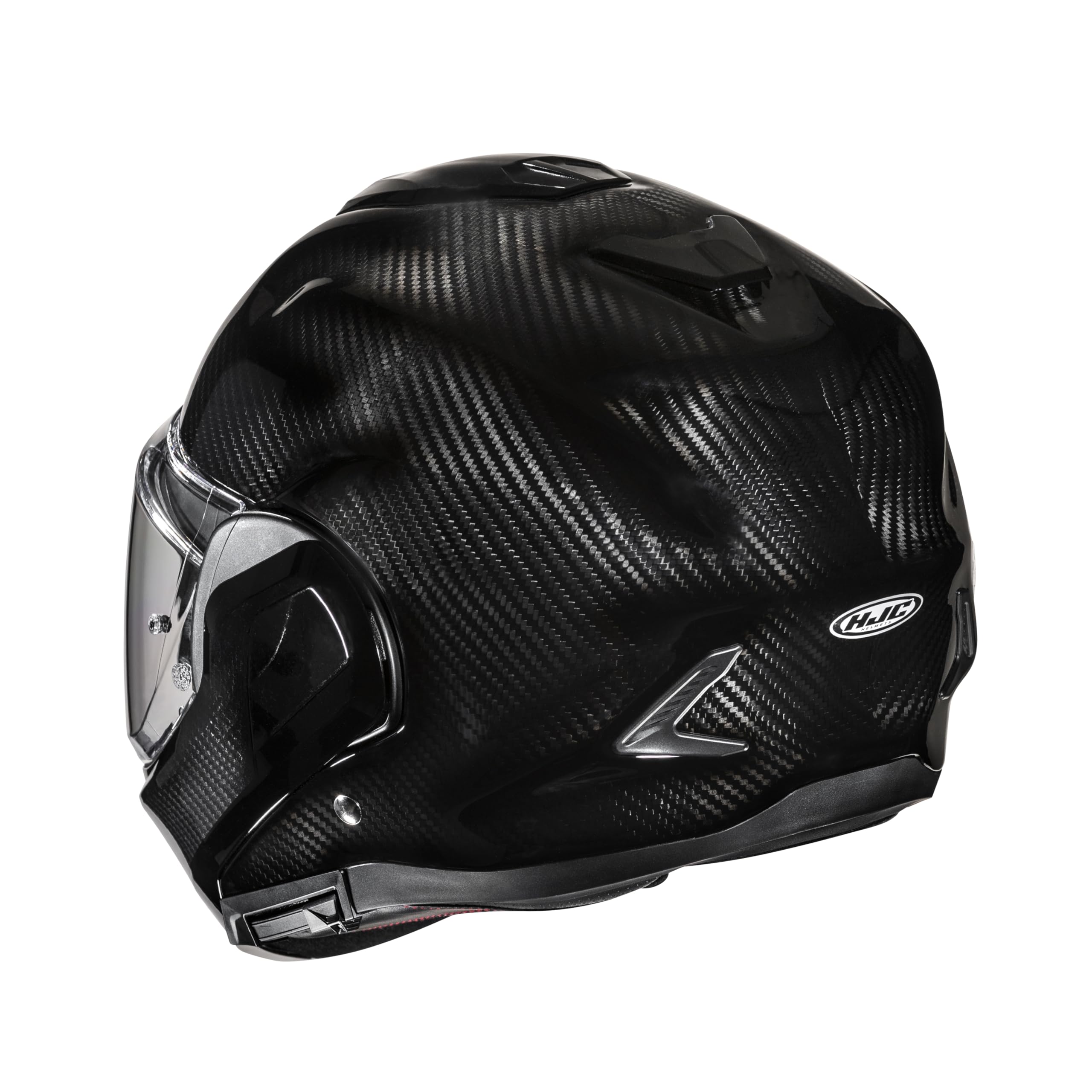 HJC, Casco Moto Modulare F100 CARBON Black, S