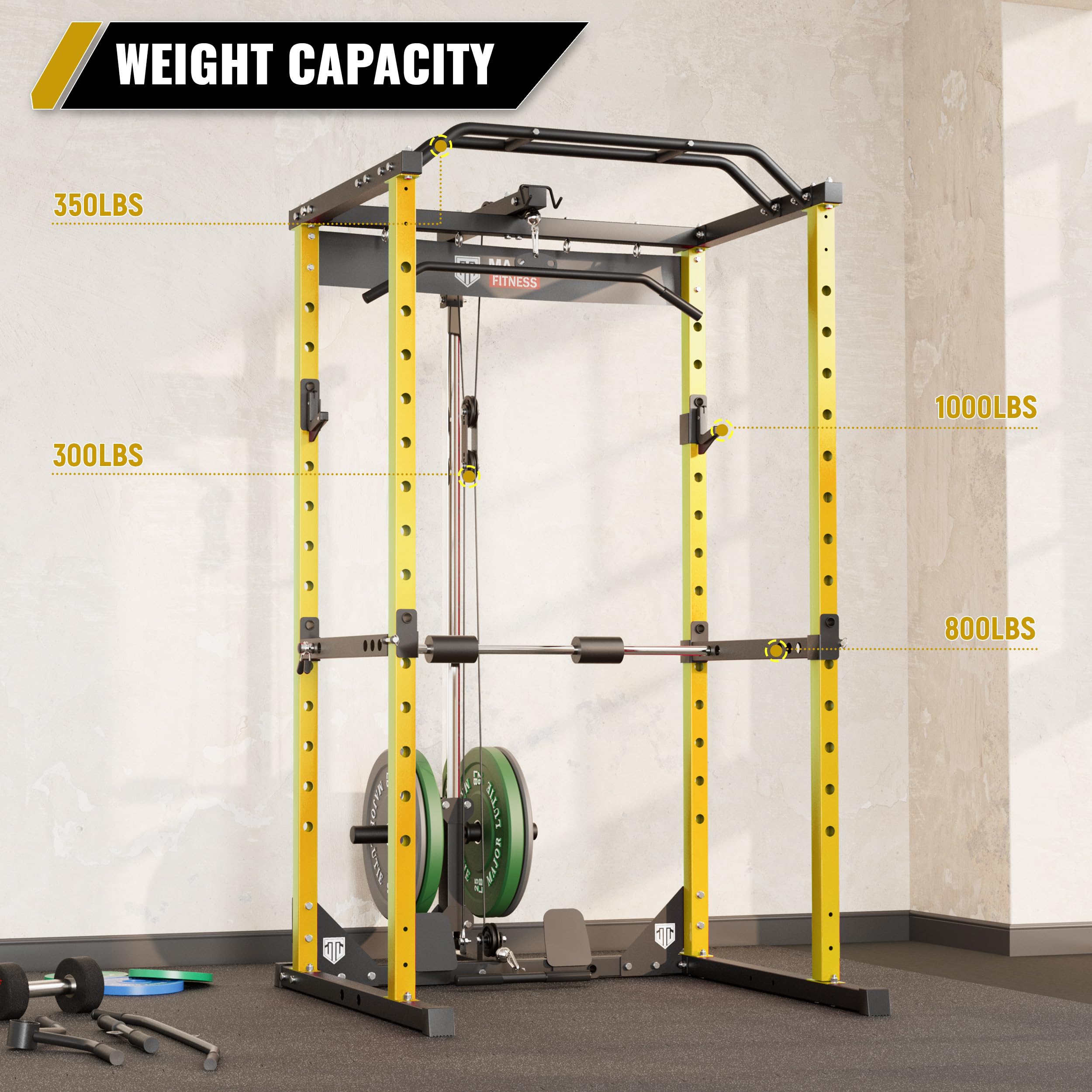 Lat Pulldown Hulk Power Cage MAJOR LUTIE Power Cage, PLM05 1200lbs