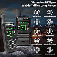 Vista 2 de RT22pro walkie talkies Wireless Frequency Copy Rechargeable Walkie Talkies for Adults,walkie talkies 4 Pack Long Range with VOX, Scrambling