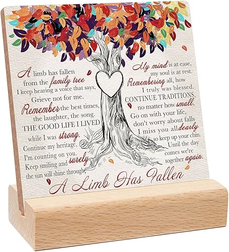A Limb Has Fallen from The Family Tree Sign - Sympathy Gifts