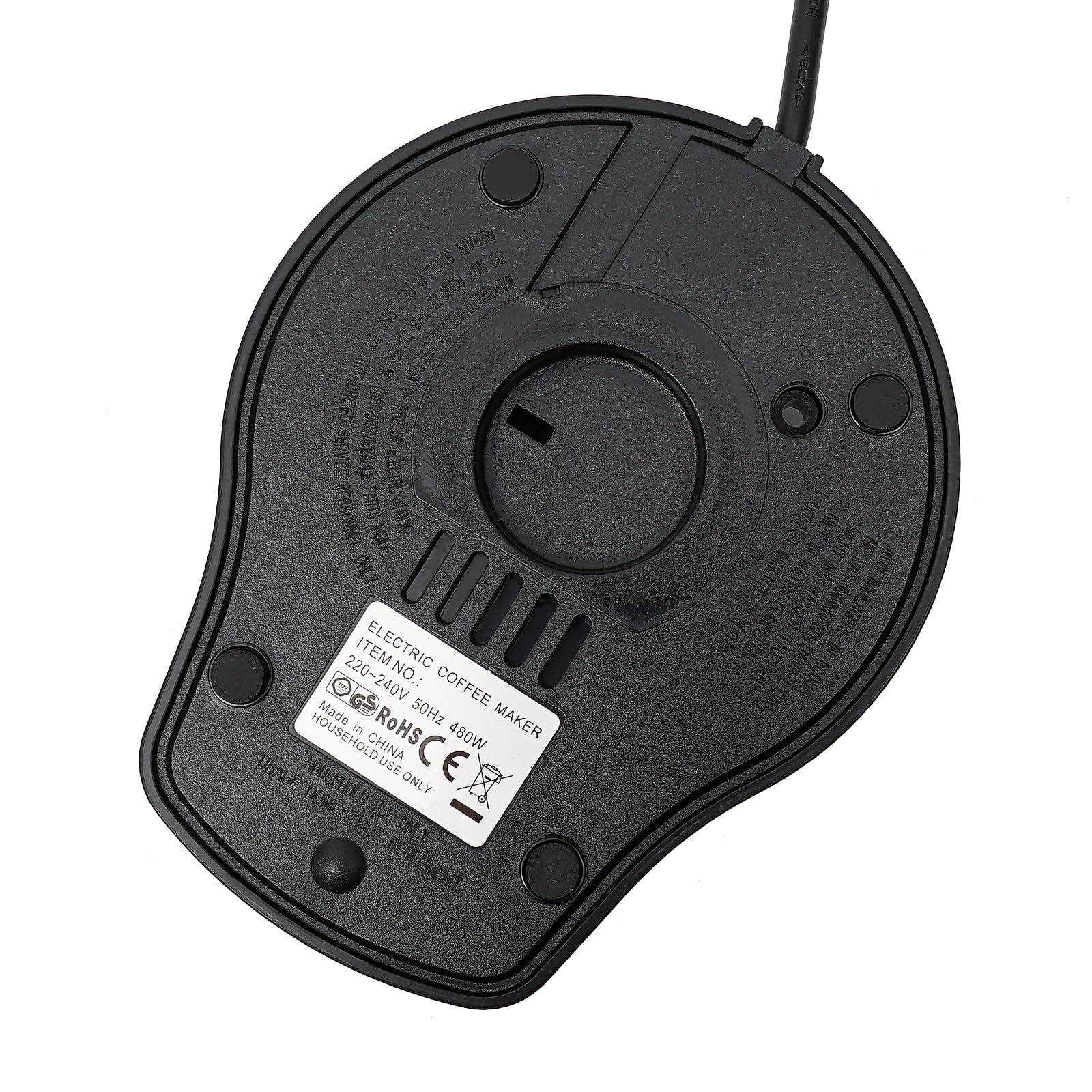 Macchina da caffè elettrica, 480 W, 300 ml, 6 tazze, caffettiera espresso da viaggio, macchina da caffè può essere utilizzato cappuccino, caffè latte, caffè americano
